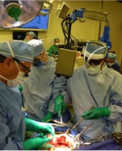 Figure 3. Stereo-vision system for continuous surgical guidance, in development at MSK. 